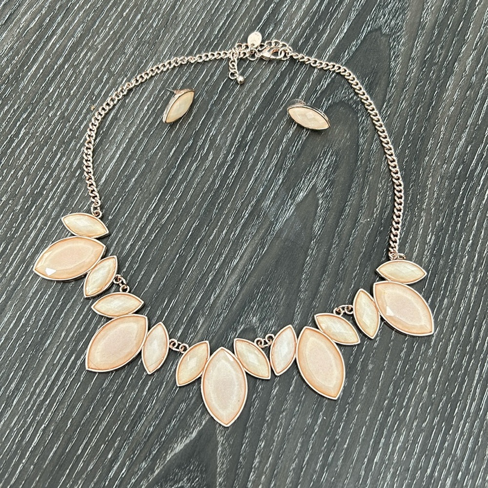 Matching necklace and earrings